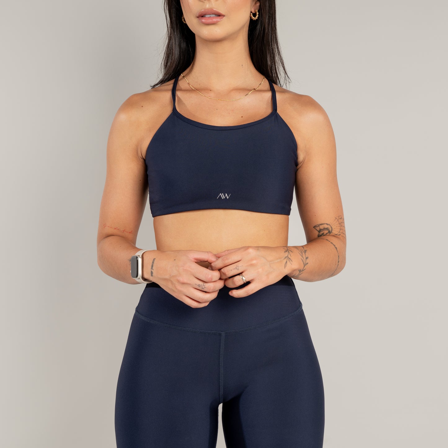 Strappy Bra Navy
