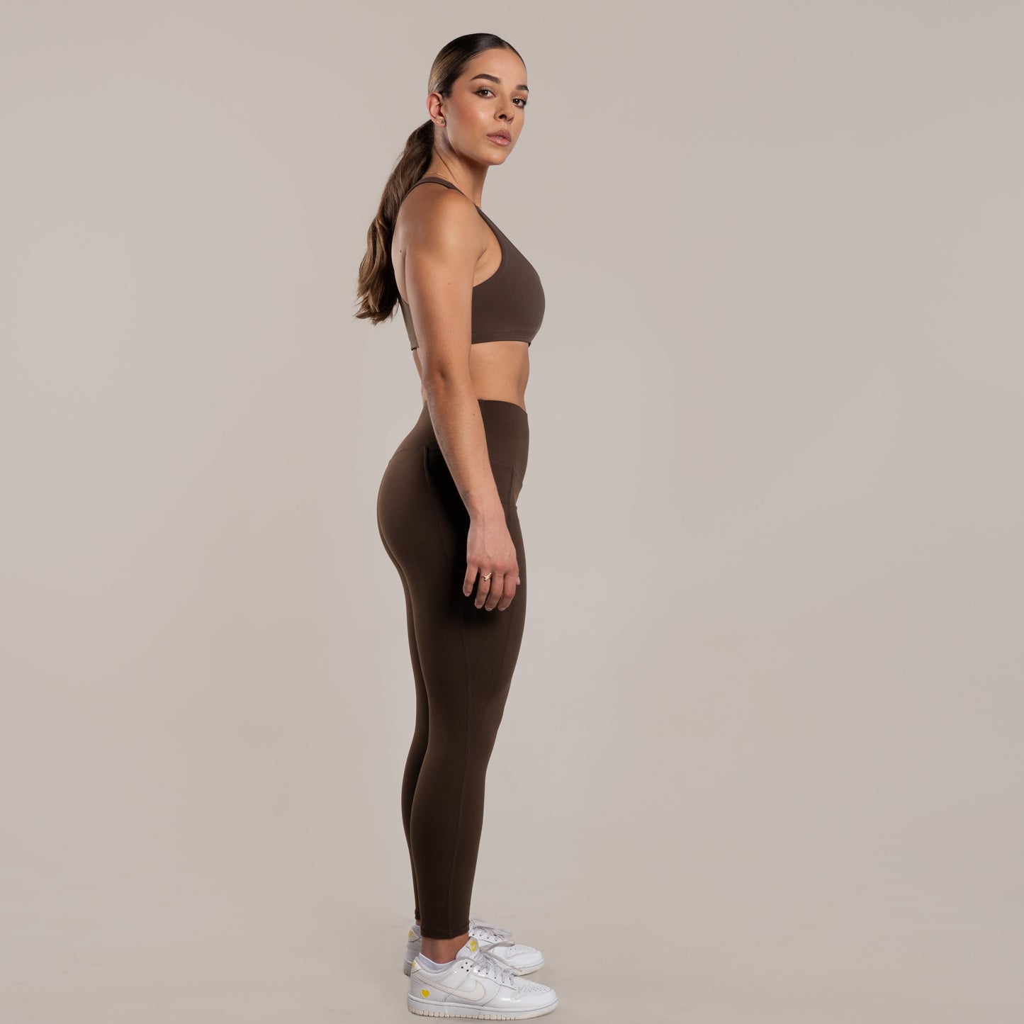 Leggings Pocket Suplex / Bonding Chocolate