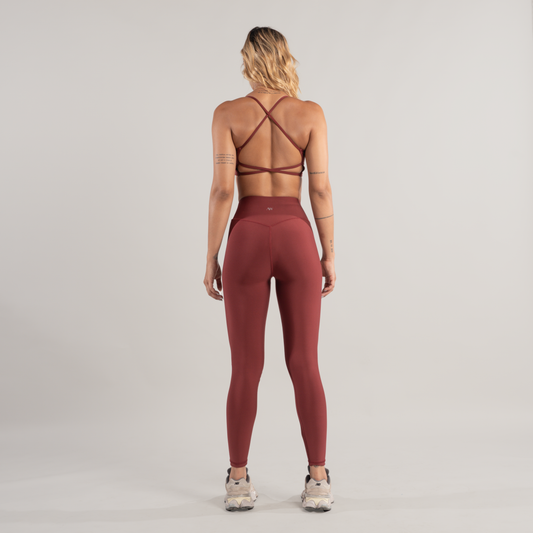 High Waist leggings sens Merlot